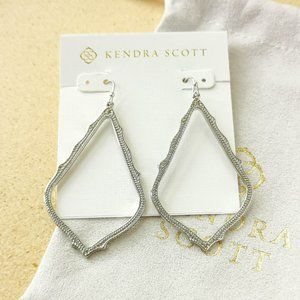 SOLD - Kendra Scott Silver-toned Sophee Drop Earrings